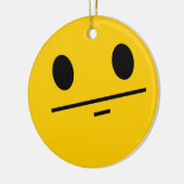 Poker-Gesichtsgesicht Keramik Ornament (Links)