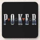 Poker-Getränkekasten Getränkeuntersetzer (Vorderseite)