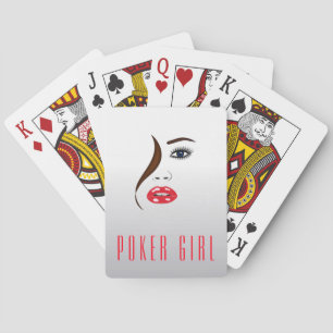 Poker Girl Stylish Custom Playing Cards Spielkarten