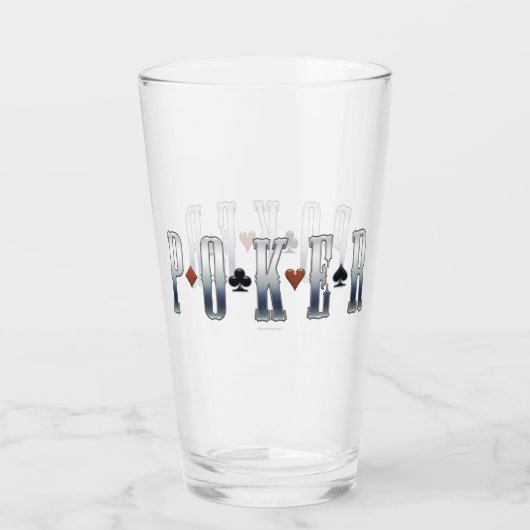 Poker Glas (Rückseite)