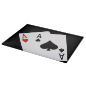 Poker Glass Cutting Board Schneidebrett (Ecke)