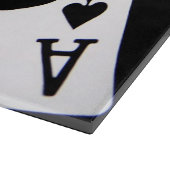 Poker Glass Cutting Board Schneidebrett (Ecke)