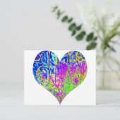 Poker Graffiti Heart Postkarte (Stehend Vorderseite)
