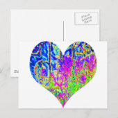 Poker Graffiti Heart Postkarte (Vorne/Hinten)