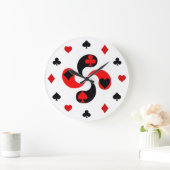 Poker Große Wanduhr (Zuhause)