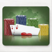 Poker hält sie Mousepad (Vorne)