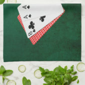 Poker Hand - Hand des Toten Geschirrtuch (Gefaltet)