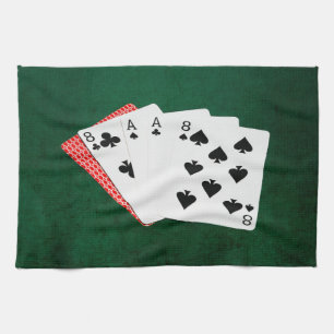 Poker Hand - Hand des Toten Geschirrtuch