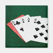 Poker Hand - Hand des Toten Magnet (Vorne)