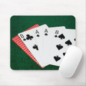 Poker Hand - Hand des Toten Mousepad (Mit Mouse)