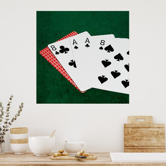 Poker Hand - Hand des Toten Poster (Küche)