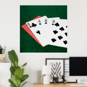 Poker Hand - Hand des Toten Poster (Heimbüro)