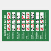 Poker Hand Ranking mit Visuals Geschenkpapier Set (Vorderseite 2)