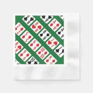 Poker Hand Ranking mit Visuals Serviette