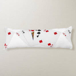 Poker Hände - eine Seite - As Seitenschläferkissen