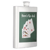 Poker Hände - Eine Seite - Jack - Hier ist das Ges Flachmann (Rechts)