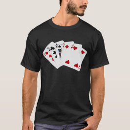 Poker Hände - eine Seite - zehn T-Shirt