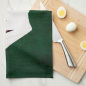 Poker Hände - Flush - Diamanten Anzug Küchentuch (Viertel Falte)