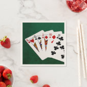 Poker Hände - gerade - König bis neun Serviette (Beispiel)