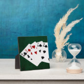 Poker Hände - gerade - zehn bis sechs Fotoplatte (InSitu)