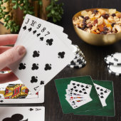Poker Hände - gerade - zwischen 1 und 10 Spielkarten (In Situ)