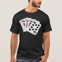 Poker Hände - gerade - zwischen 1 und 10 T-Shirt