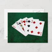 Poker-Hände - hohe Karte - As (Vorne/Hinten)