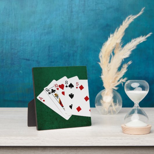 Poker-Hände - hohe Karte - As Fotoplatte (InSitu)