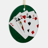 Poker-Hände - hohe Karte - As Keramikornament (Rechts)