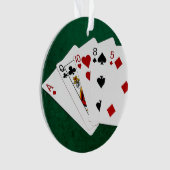 Poker-Hände - hohe Karte - As Ornament (Vorderseite)