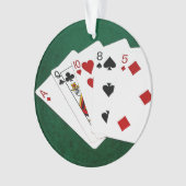 Poker-Hände - hohe Karte - As Ornament (Vorderseite)