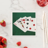 Poker-Hände - hohe Karte - As Serviette (Beispiel)