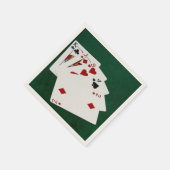 Poker-Hände - hohe Karte - König Serviette (Ecke)
