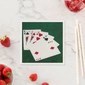 Poker-Hände - hohe Karte - König Serviette (Beispiel)