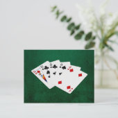 Poker Hände - hohe Karte - Königin (Stehend Vorderseite)