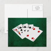 Poker Hände - hohe Karte - Königin (Vorne/Hinten)