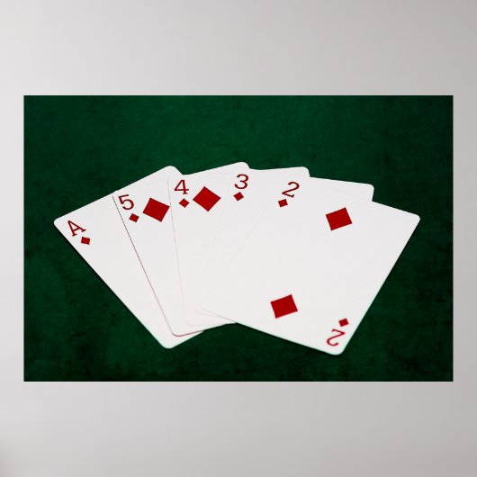 Poker-Hände - Straight Flush - Diamonds Anzug Poster (Vorne)