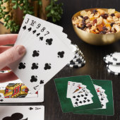 Poker Hände - Zwei Paar - Ass, König Spielkarten (In Situ)