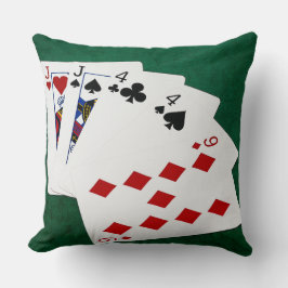 Poker Hände - Zwei Paar - Jack, vier Kissen