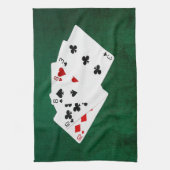 Poker Hände - zwei Paar - zehn, acht Handtuch (Vertikal)