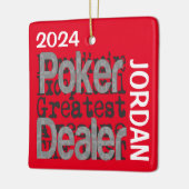 Poker Händler Extraordinaire CUSTOM Keramikornament (Links)