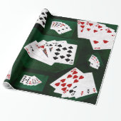 Poker Hands-Collage Geschenkpapier (Ungerollt)