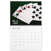 Poker Hands - einzigartig, lustig, anpassbar Kalender (Mär 2026)