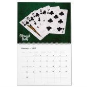 Poker Hands - einzigartig, lustig, anpassbar Kalender (Feb 2027)