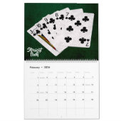 Poker Hands - einzigartig, lustig, anpassbar Kalender (Feb 2026)