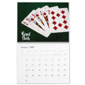 Poker Hands - einzigartig, lustig, anpassbar Kalender (Jan 2027)