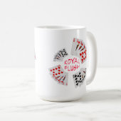 Poker Hands - Royal Flush Anpassbar Kaffeetasse (VorderseiteRechts)