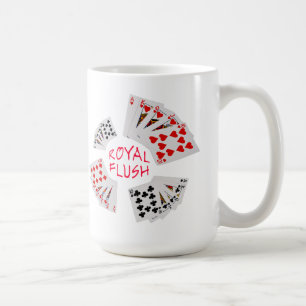 Poker Hands - Royal Flush Anpassbar Kaffeetasse