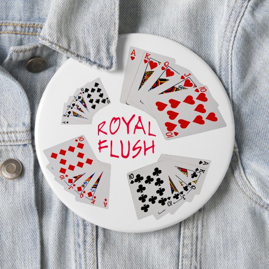 Poker Hands - Royal Flush Button (Beispiel)
