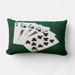 Poker Hands - Royal Flush - Clubs Anzug Lendenkissen